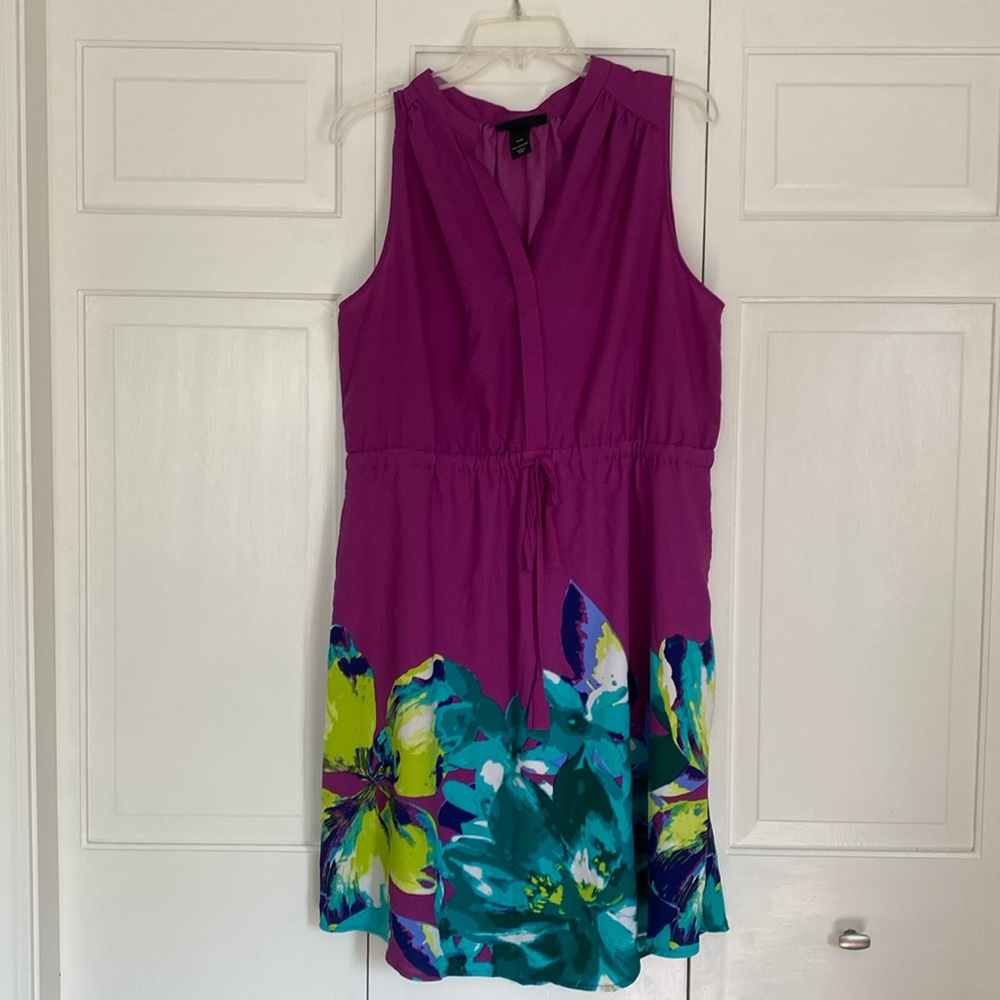 Purple Floral Lane Bryant Dress